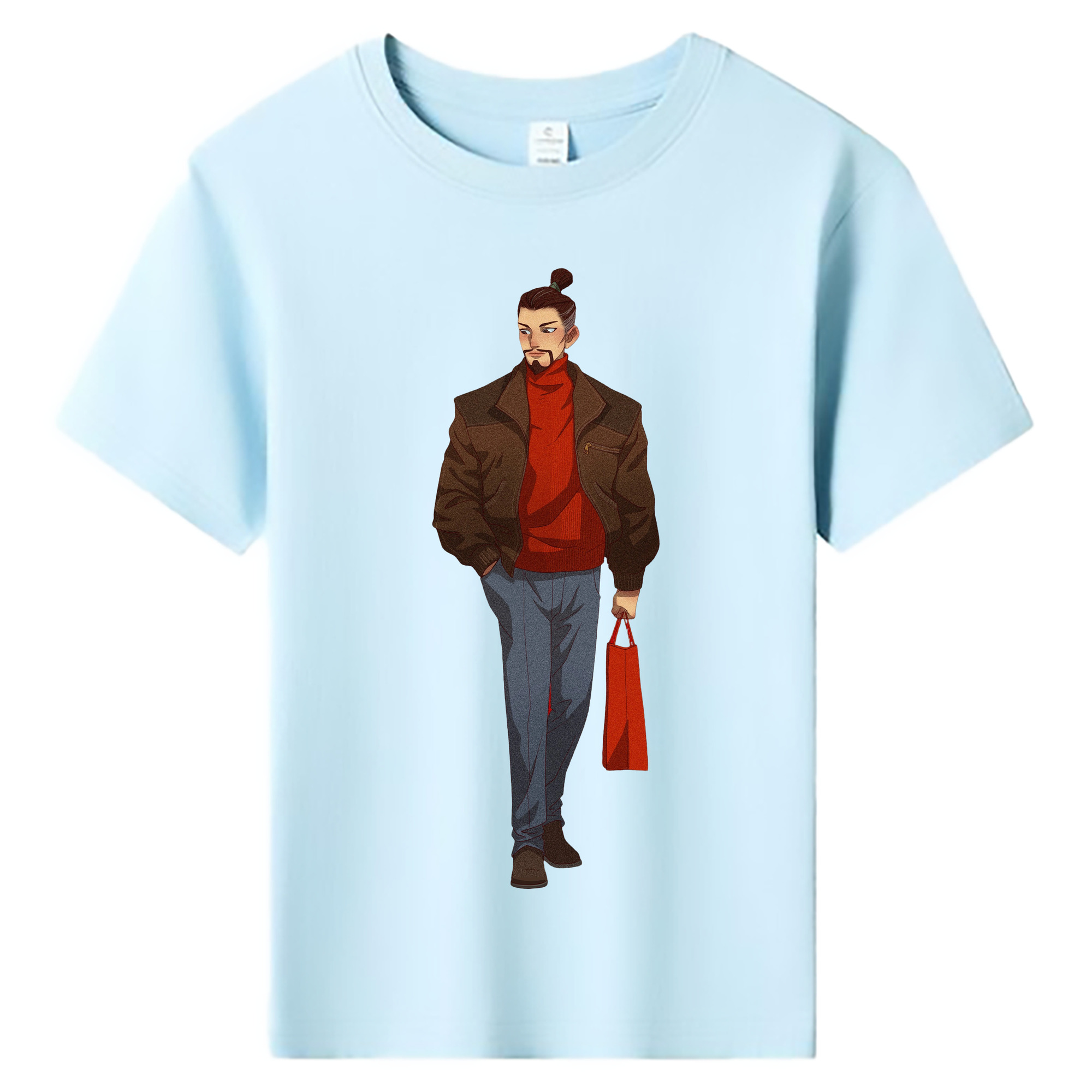 （画像用） Ne Zha 2 ナタ 魔童の大暴れ 綿100％キッズTシャツ（フロントプリント）